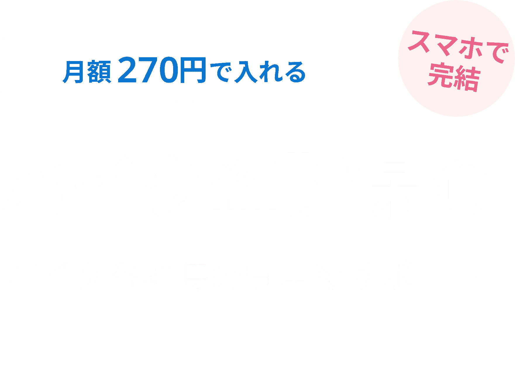 月額270円から入れるバイク盗難保険