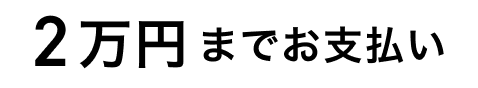 2万円までお支払い