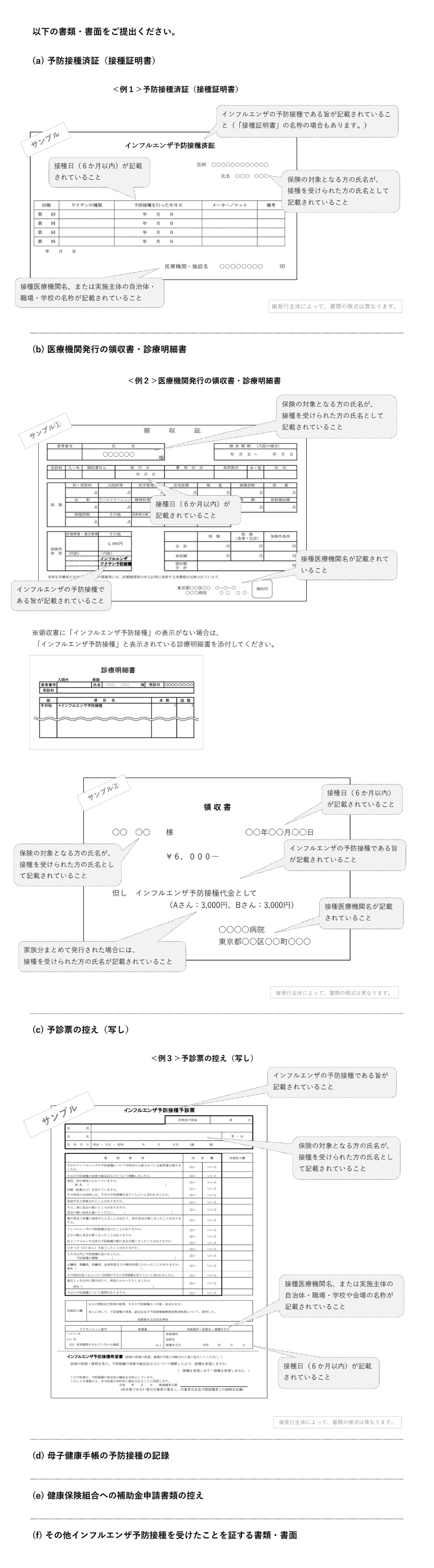 お申込み時に必要な書類